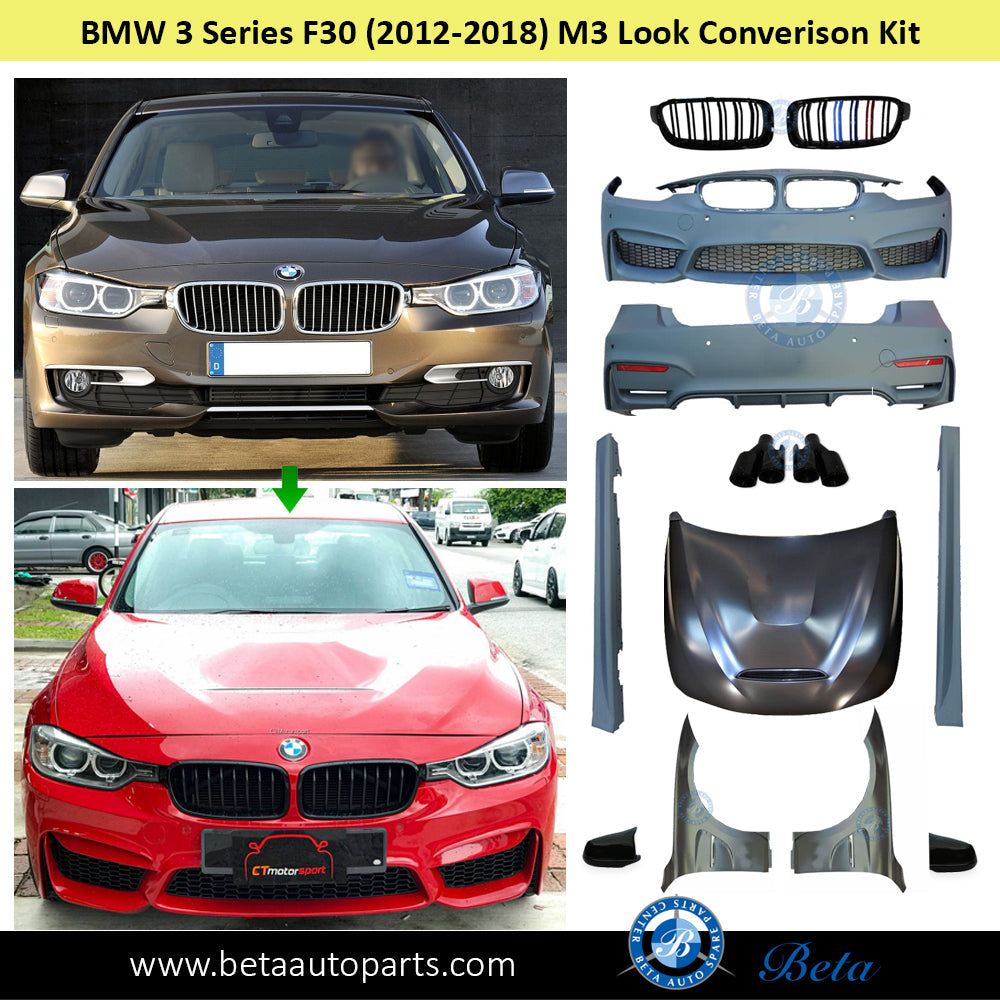 M3 Look Conversion Kit for BMW 3 Series F30 2012-2018 models M3 Look Conversion Kit for BMW 3 Series F30 2012-2018 models